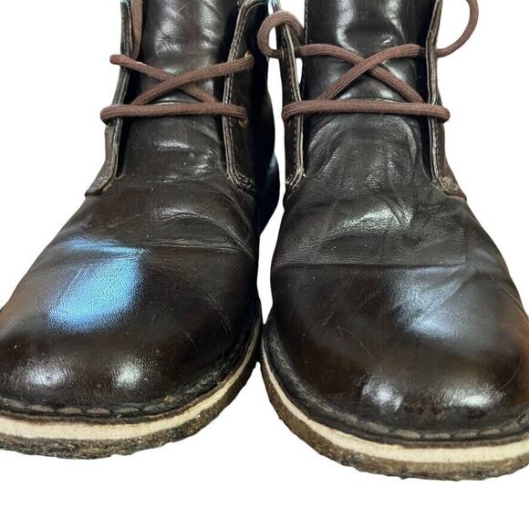 Ugg 3275 Leighton Chukka Lace Up Brown Leather Mens Ankle Boots Shoes sz 10 - Picture 9 of 16